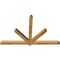 Ekena Millwork Kennewick Rough Sawn Timber Gable Bracket, Western Red Cedar, 84"W x 53"H x 4"D x 4"F, 15/12 Pitch GBW084X53X0404KEN00RWR - alternate 2